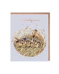 Wrendale Designs 'Shelter from the Storm' Duck Mum Card